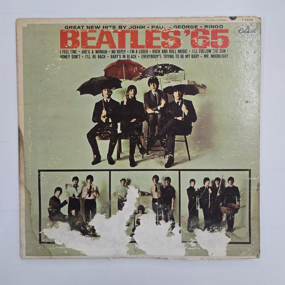 The Beatles Beatles '65 LP VG/P Rock 1964 Vintage Vinyl Original Stereo T 2228